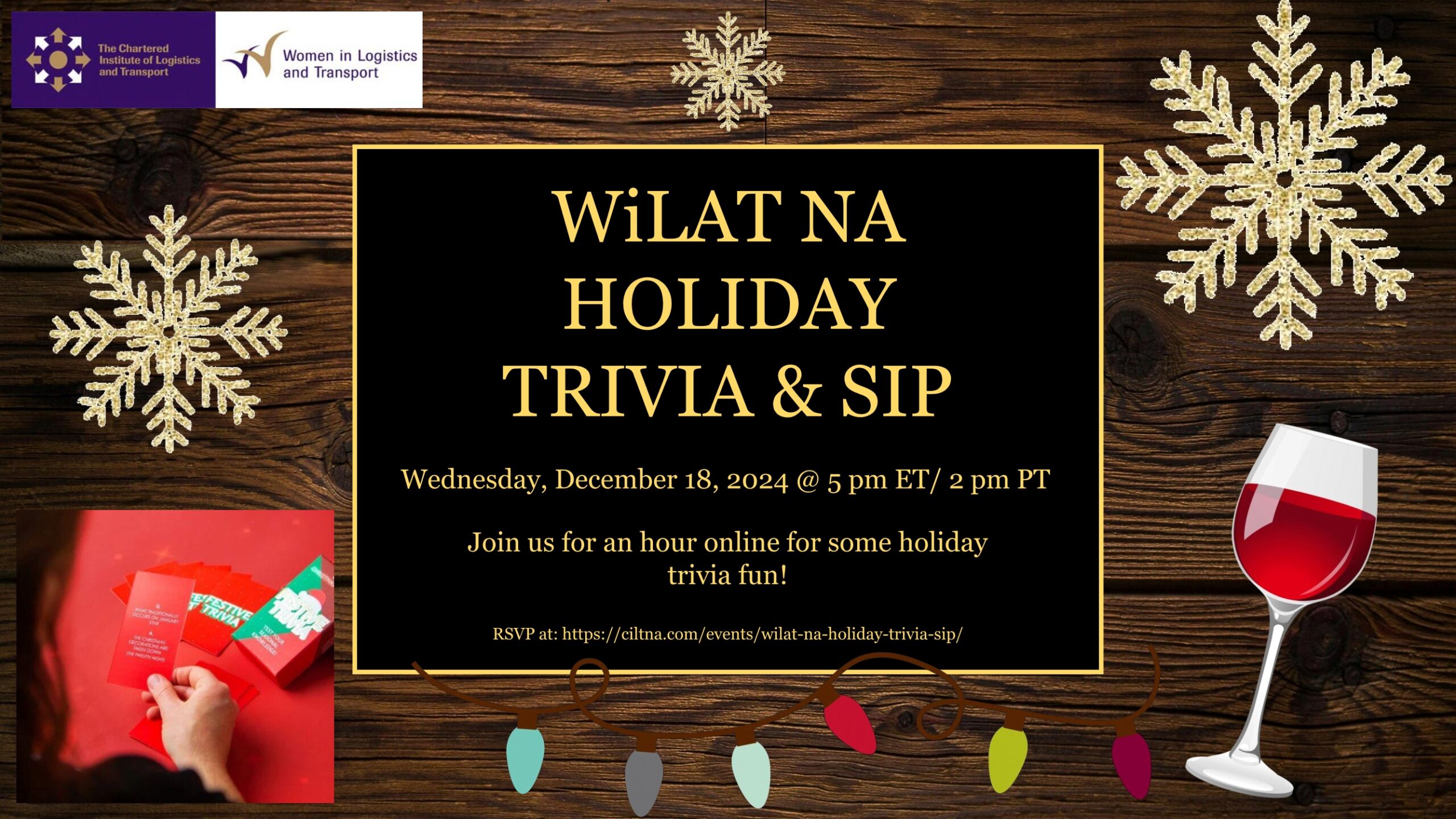 18 December 2024 - WiLAT NA Holiday Trivia & Sip