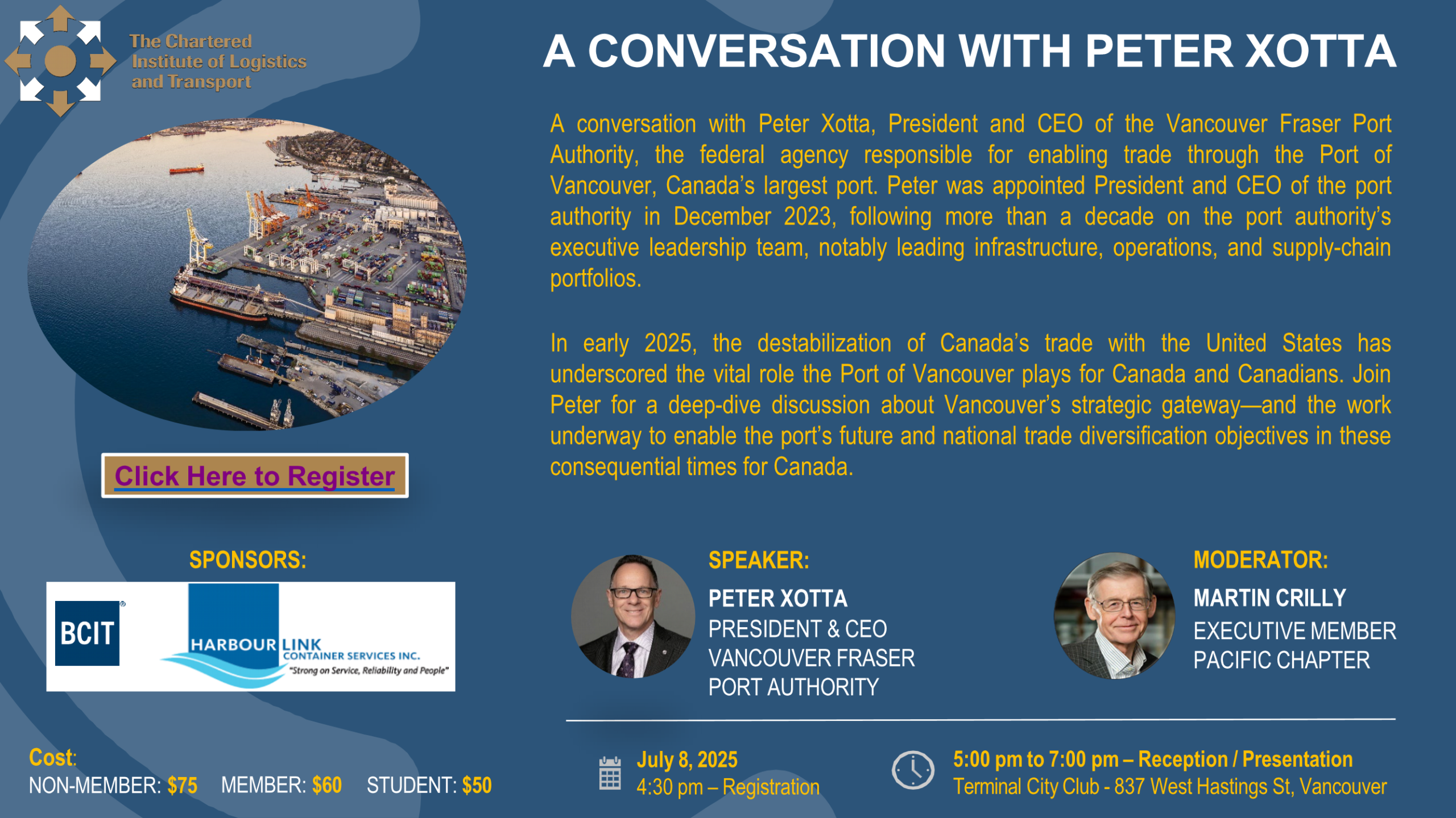 Register Now! July 8, 2025 - Pacific Chapter presents: A Conversation with Peter Xotta